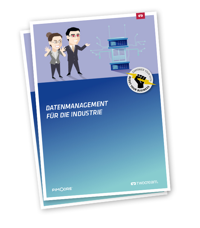 Bild der twocream-Brochüre über Datenmanagement in der Industrie